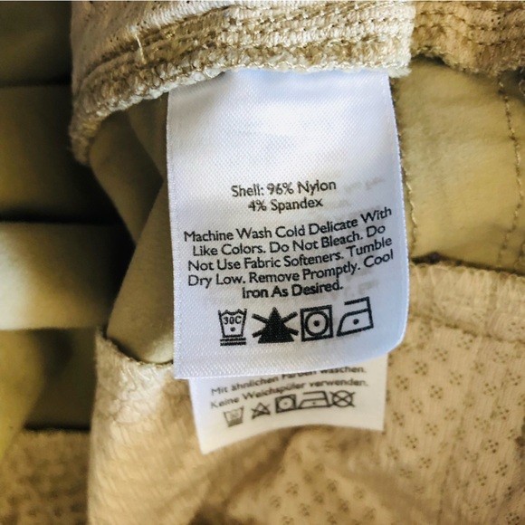 Eddie Bauer Outdoor Hiking Shorts with Zippered Pockets in Beige Size 16 - Picture 11 of 16